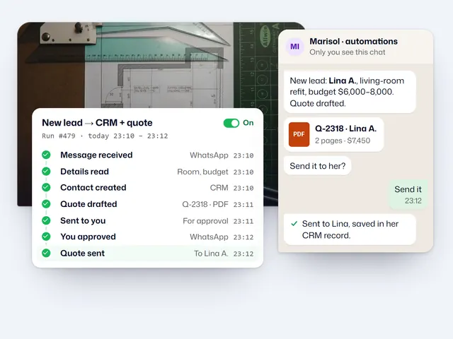 AI Automation: example with a fictional business and sample data
