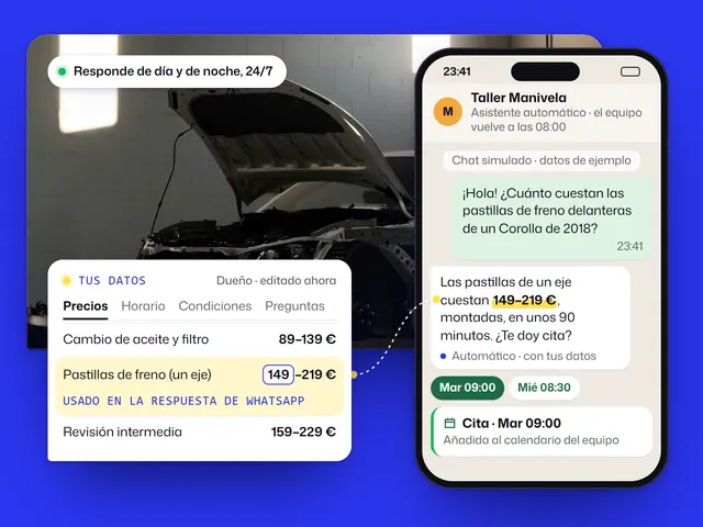 Agente de IA para WhatsApp: ejemplo con un negocio ficticio y datos de ejemplo