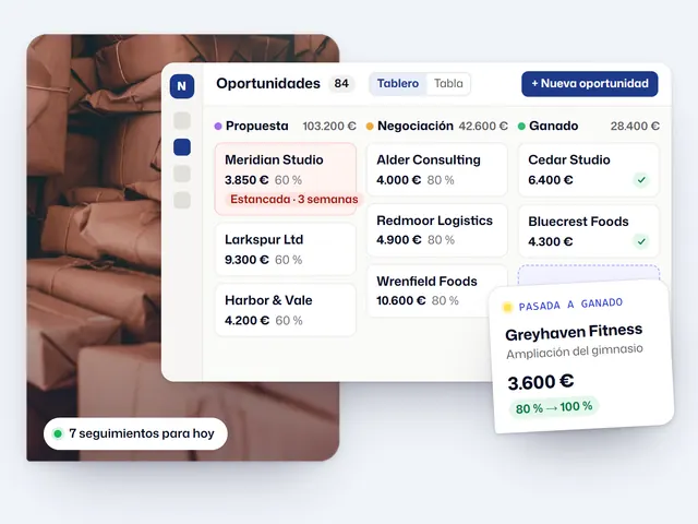 CRM a medida: ejemplo con un negocio ficticio y datos de ejemplo