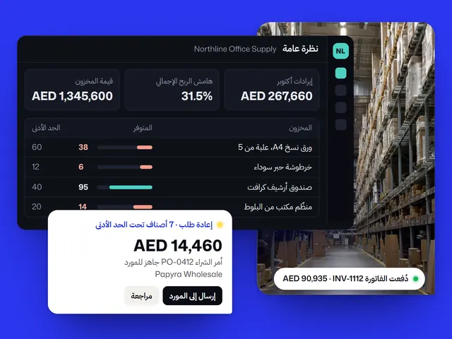 نظام ERP مخصص: مثال بنشاط خيالي وبيانات تجريبية