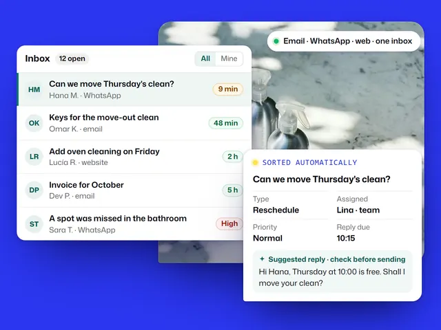 Helpdesk & Ticketing: example with a fictional business and sample data