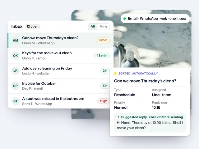 Helpdesk & Ticketing: example with a fictional business and sample data
