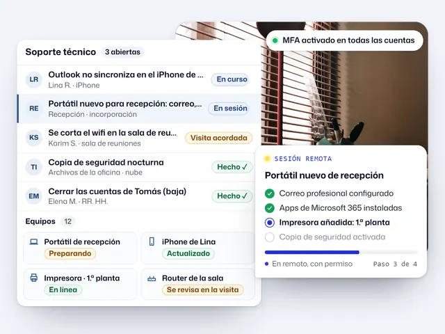 Soporte técnico para tu negocio: ejemplo con un negocio ficticio y datos de ejemplo